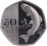 2026 50P PROOF SALMON KING CHARLES III - 50p PROOF - Cambridgeshire Coins