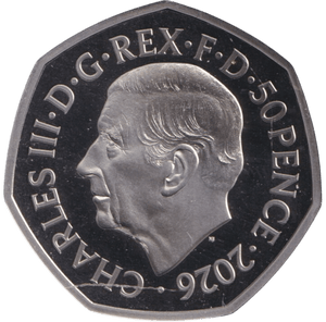 2026 50P PROOF THE KING'S TRUST - 50p PROOF - Cambridgeshire Coins