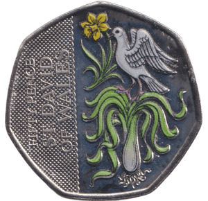 2026 50P ST DAVID OF WALES BAILIWICK OF GUERNSEY ( BU ) - 50p BU - Cambridgeshire Coins