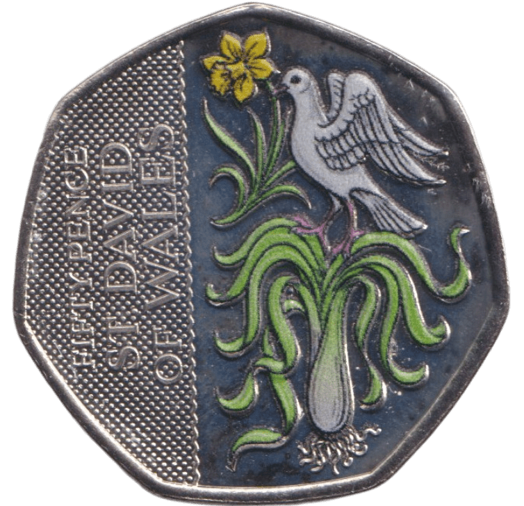 2026 50P ST DAVID OF WALES BAILIWICK OF GUERNSEY ( BU ) - 50p BU - Cambridgeshire Coins