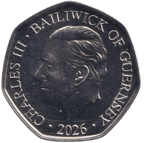 2026 50P ST PATRICK OF IRELAND BAILIWICK OF GUERNSEY ( BU ) - 50p BU - Cambridgeshire Coins