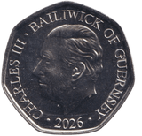 2026 50P ST PATRICK OF IRELAND BAILIWICK OF GUERNSEY ( BU ) - 50p BU - Cambridgeshire Coins