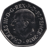 2026 BRILLIANT UNCIRCULATED 50P CENTENARY OF THE BRITISH GRAND PRIX BU - 50p BU - Cambridgeshire Coins