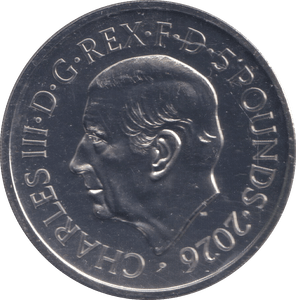 2026 BRILLIANT UNCIRCULATED £5 COIN THE ANGEL BU - £5 BU - Cambridgeshire Coins