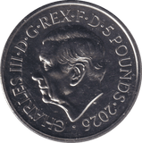 2026 BRILLIANT UNCIRCULATED £5 COIN YEAR OF THE HORSE BU - £5 BU - Cambridgeshire Coins