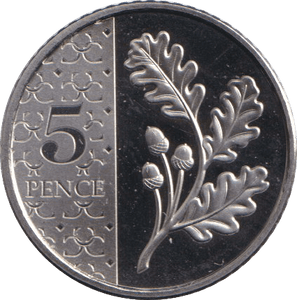 2026 FIVE PENCE OAK TREE PROOF KING CHARLES III - 5p PROOF - Cambridgeshire Coins