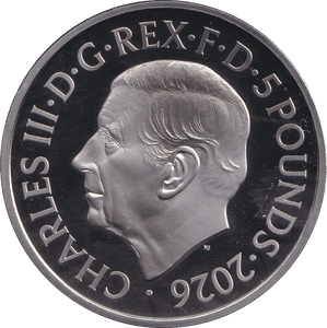 2026 FIVE POUND PROOF 100TH ANNIVERSARY OF QUEEN ELIZABETH II - £5 Proof - Cambridgeshire Coins