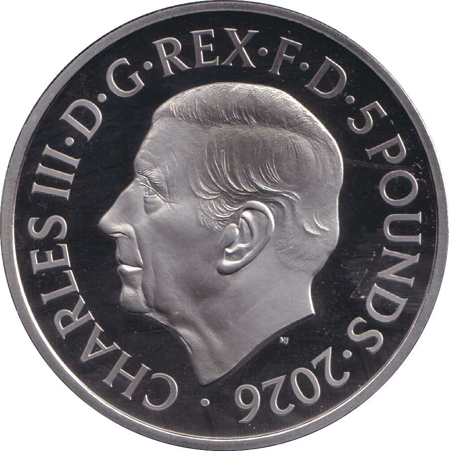 2026 FIVE POUND PROOF 100TH ANNIVERSARY OF QUEEN ELIZABETH II - £5 Proof - Cambridgeshire Coins