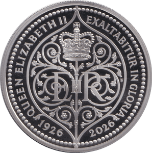 2026 FIVE POUND PROOF 100TH ANNIVERSARY OF QUEEN ELIZABETH II - £5 Proof - Cambridgeshire Coins