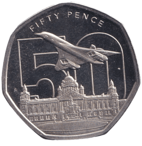 2026 PROOF 50P 50 YEARS OF CONCORDE BAILWICK OF JERSEY - 50p PROOF - Cambridgeshire Coins