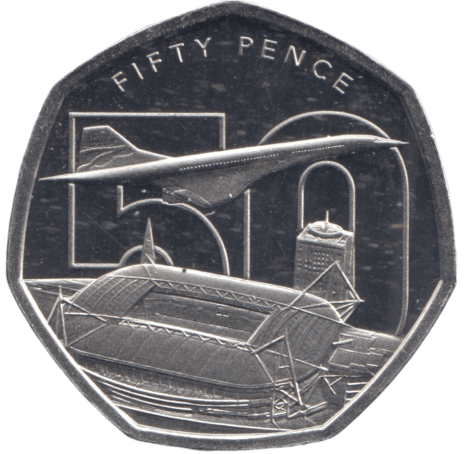 2026 PROOF 50P CONCORDE ANNIVERSARY BAILIWICK OF JERSEY - WORLD COINS - Cambridgeshire Coins