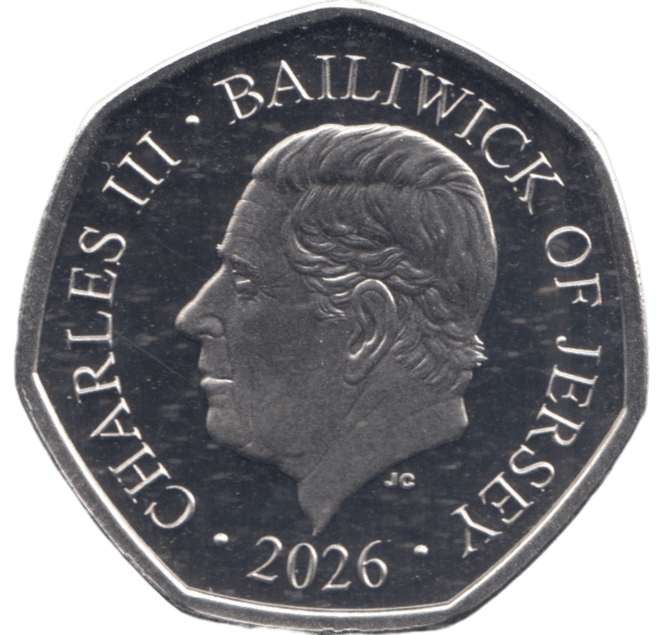 2026 PROOF 50P CONCORDE ANNIVERSARY BAILIWICK OF JERSEY - WORLD COINS - Cambridgeshire Coins