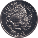 2026 QUEEN'S LION FIVE POUNDS ( BU ) - SILVER PROOF - Cambridgeshire Coins