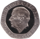 2026 TWENTY PENCE PUFFIN PROOF KING CHARLES III - 20p Proof - Cambridgeshire Coins
