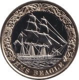 2026 TWO POUND £2 HMS BEAGLE BRILLIANT UNCIRCULATED BU - £2 BU - Cambridgeshire Coins