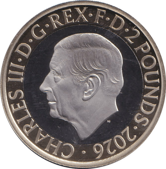 2026 TWO POUNDS PROOF FLOWERS KING CHARLES III - £2 Proof - Cambridgeshire Coins