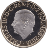 2026 TWO POUNDS PROOF FLOWERS KING CHARLES III - £2 Proof - Cambridgeshire Coins