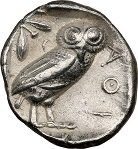 440 - 404 BC ATTICA, ATHENS AR Tetradrachm Ch VF Strike: 5/5 Surface: 3/5 - NGC OTHER COINS - Cambridgeshire Coins