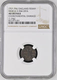 757 - 796 ENGLAND OFFA PENNY MERCIA S - 904 (NGC) ENVIRONMENTAL DAMAGE - NGC SILVER COINS - Cambridgeshire Coins