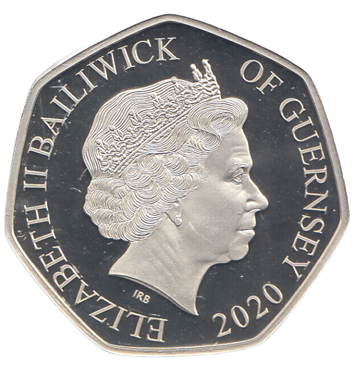 2020 SILVER PROOF 50P GUERNSEY