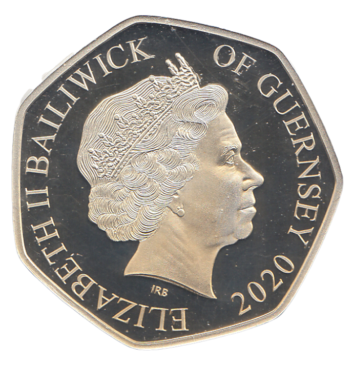 2020 SILVER PROOF 50P GUERNSEY