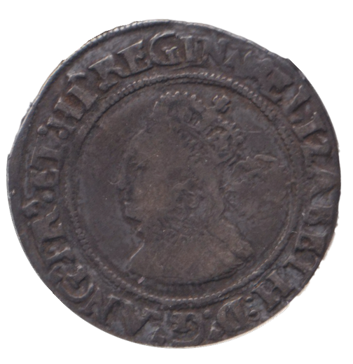 1566 SIXPENCE ELIZABETH I