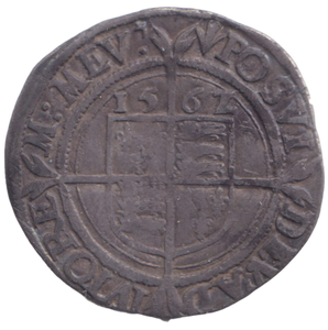 1562 SILVER SIXPENCE ELIZABETH I