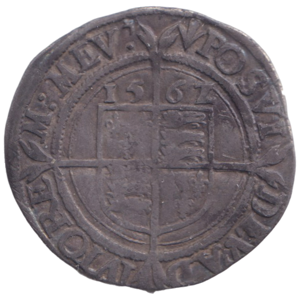 1562 SILVER SIXPENCE ELIZABETH I