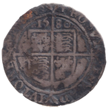 1580 SILVER SIX PENCE ELIZABETH I