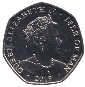 2019 PETER PAN CAPTAIN HOOK 50P ISLE OF MAN ( BU )