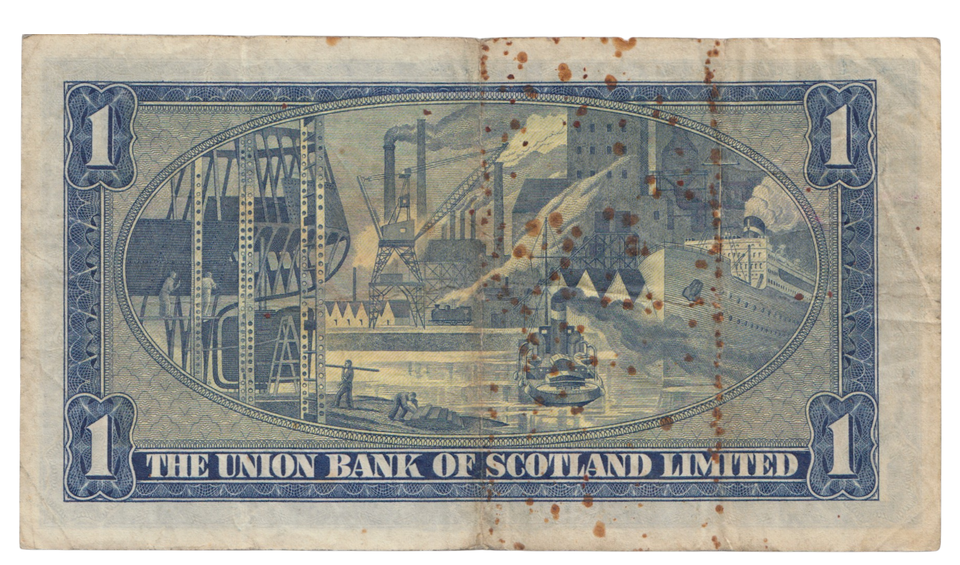 1953 £1 THE UNION BANK OF SCOTLAND LIMITED SCOT REF 84