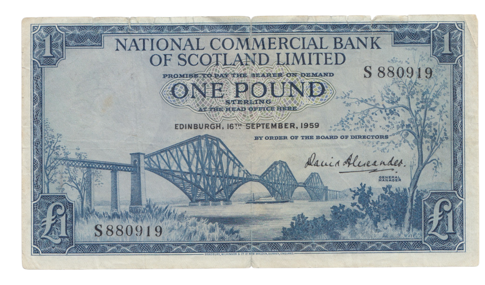 1959 £1 NATIONAL COMMERCIAL BANK SCOTLAND LIMITED SCOT REF 83