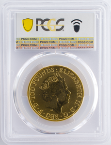 2023 GOLD PROOF YALE OF BEAUFORT AU ROYAL TUDOR BEASTS PCGS MS65 - NGC CERTIFIED COINS - Cambridgeshire Coins