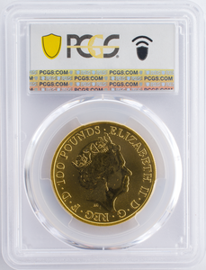 2023 GOLD PROOF YALE OF BEAUFORT AU ROYAL TUDOR BEASTS PCGS MS65 - NGC CERTIFIED COINS - Cambridgeshire Coins