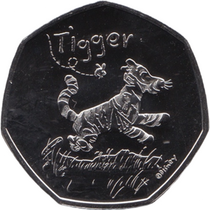 2021 FIFTY PENCE BRILLIANT UNCIRCULATED 50P TIGGER