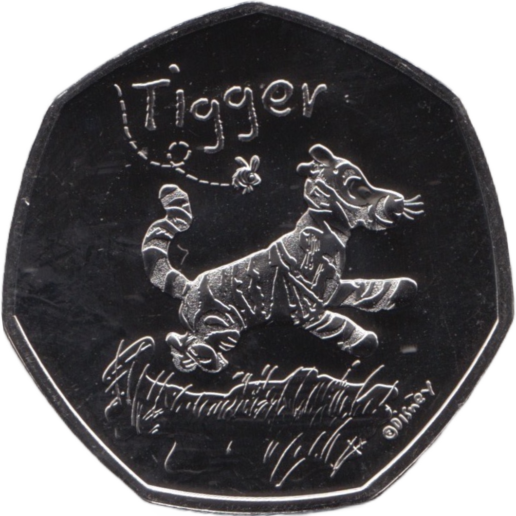 2021 FIFTY PENCE BRILLIANT UNCIRCULATED 50P TIGGER