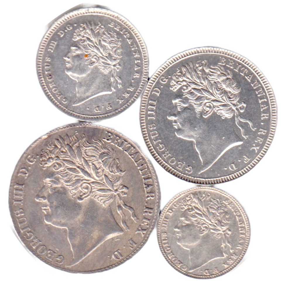 1823 MAUNDY SET GEORGE IV