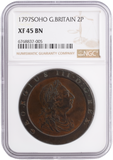 1797 TWOPENCE SOHO (NGC) XF45 BN