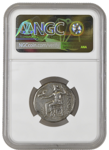 ALEXANDER III TETRADRACHM EARLY PROSTHUMOUS ISSUE STRIKE 5/5 SURFACE 2/5