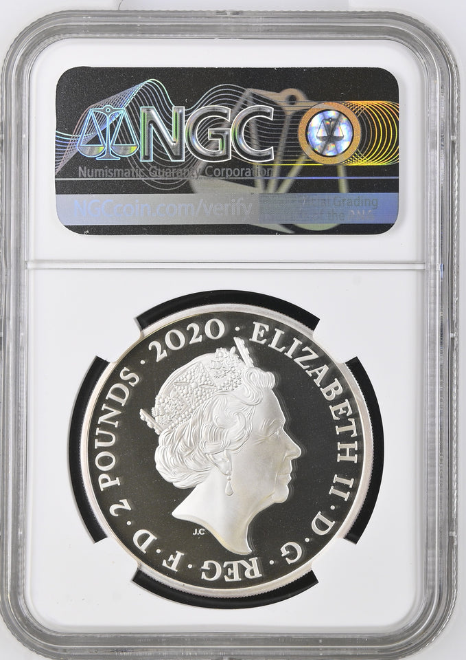 2020 SILVER GREAT BRITAIN JAMES BOND 007 PF 69 ULTRA CAMEO