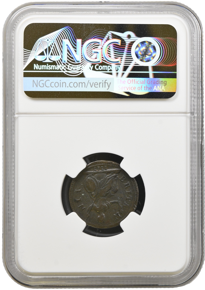 1717 FARTHING 1/4P FARTHING GEORGE I NGC AU 50 BN