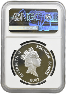 2007 SILVER PROOF 25 DOLLAR SOLOMONS BREDERDOE MISSPELLED "BREDEROE" PF 68 ULTRA CAMEO NGC