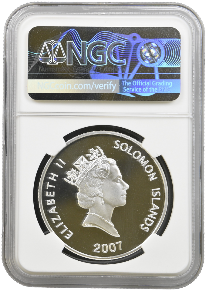 2007 SILVER PROOF 25 DOLLAR SOLOMONS BREDERDOE MISSPELLED "BREDEROE" PF 68 ULTRA CAMEO NGC