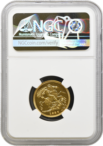 1937 GOLD PROOF SOVEREIGN NGC PF 62