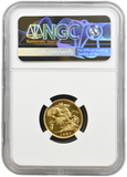 1937 GOLD PROOF HALF SOVEREIGN NGC PF 63 CAMEO