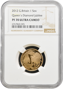 2012 GOLD PROOF SOVEREIGN NGC PF 70 ULTRA CAMEO