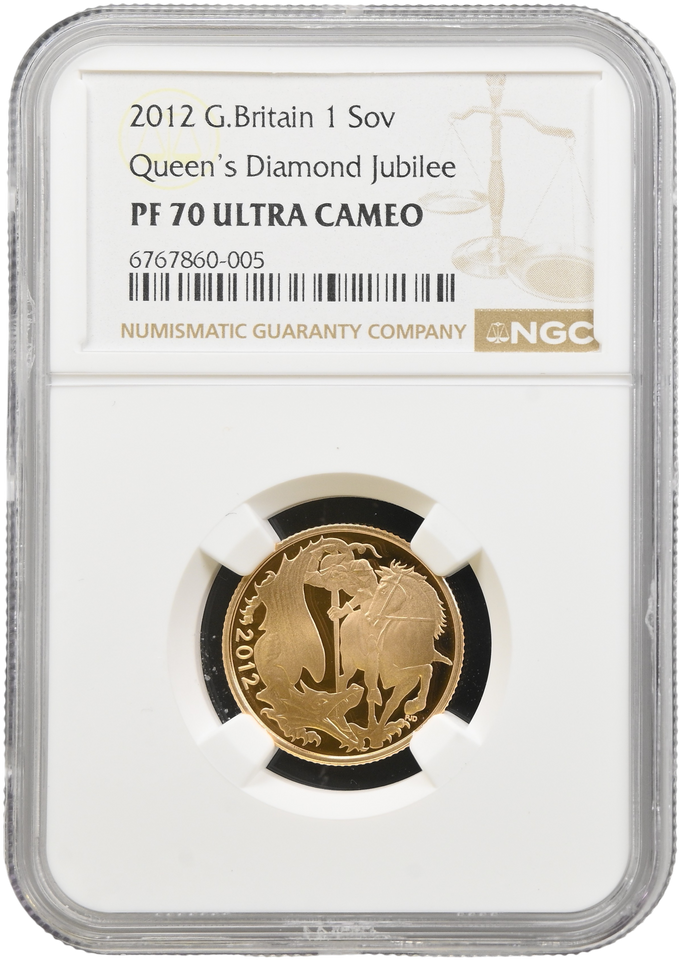 2012 GOLD PROOF SOVEREIGN NGC PF 70 ULTRA CAMEO