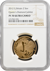 2012 GOLD PROOF DOUBLE SOVEREIGN NGC PF 70 ULTRA CAMEO