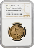 2012 GOLD PROOF DOUBLE SOVEREIGN NGC PF 70 ULTRA CAMEO