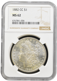 1882 CARSON CITY MORGAN DOLLAR NGC MS 62